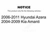 Kugel Front Wheel Bearing For Hyundai Azera Kia Amanti 70-510084